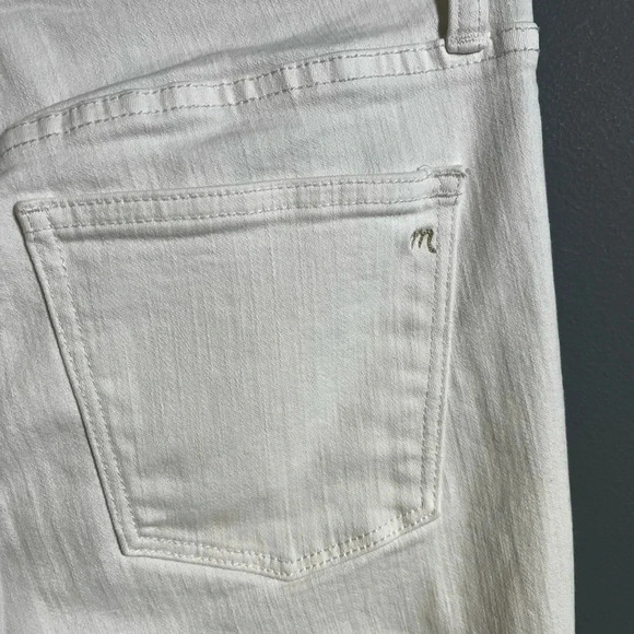 Madewell Tall 9" High-Rise white Skinny Jeans size 27T - Picture 6 of 14